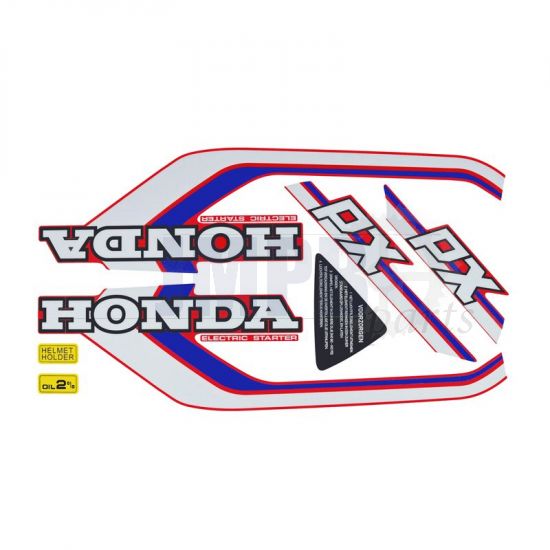 Stickerset Honda Camino/PX Red/Blue/White