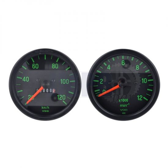 Speedometer + Tachometer set VDO Replica Kreidler