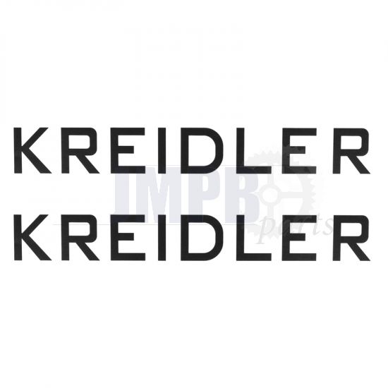 Stickerset Kreidler Word Black Old Model