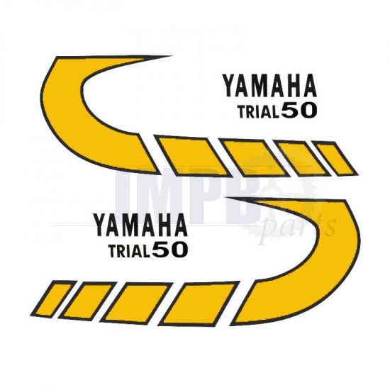 Stickerset Yamaha Trial 50 Yellow