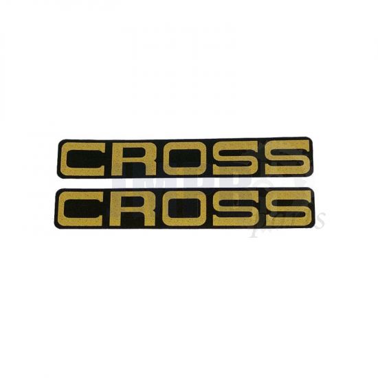 Stickerset Kreidler Cross Gold - 2 pieces