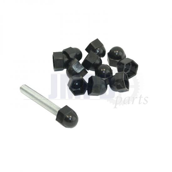 Cover M12 Hex nut Black A piece