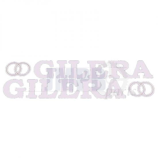 Stickerset Gilera + Logo Big White