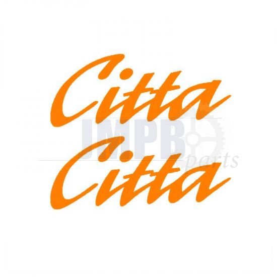 Sticker set Citta Word Orange