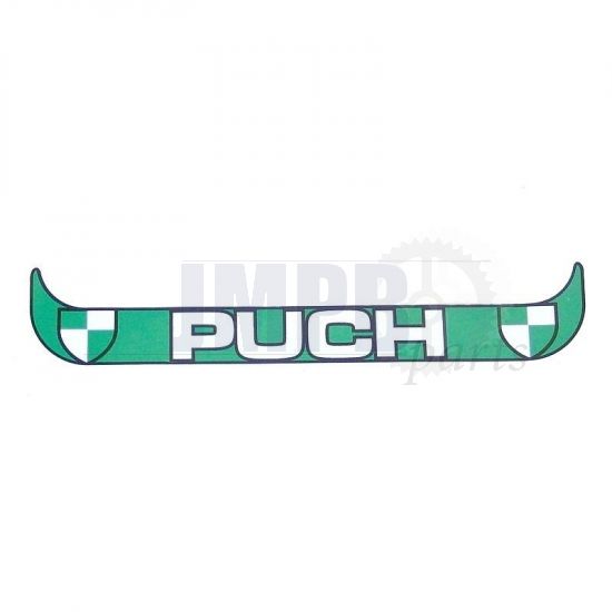 Sticker License plate holder Wide Puch White