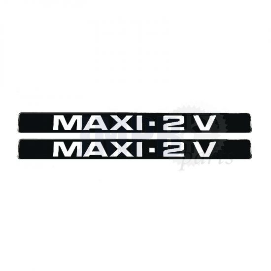 Stickerset Maxi - 2 V Black/White 225X22MM