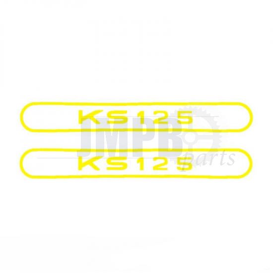 Stickerset Tank Zundapp KS125 Yellow