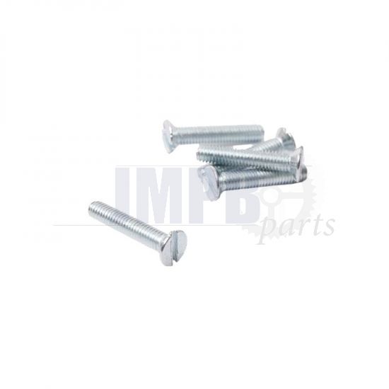 Screw slotted recessed  M3X16 Galvanized Din 963