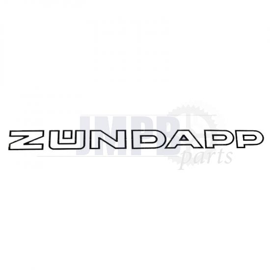 Sticker Zundapp 280X22MM White/Black a piece