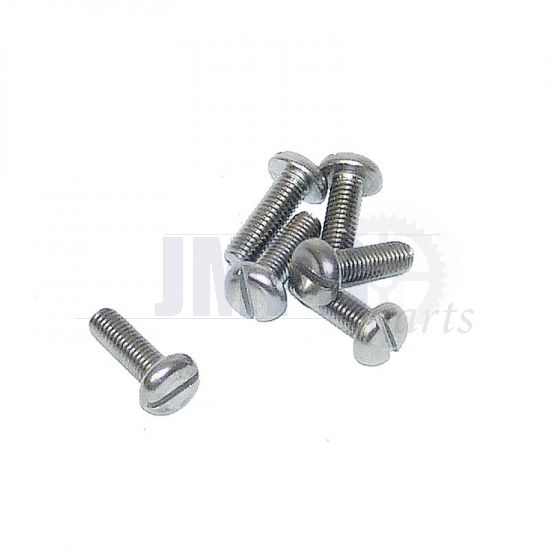 Pan Cylinder head screw Slotted SS M5X16 Din 85