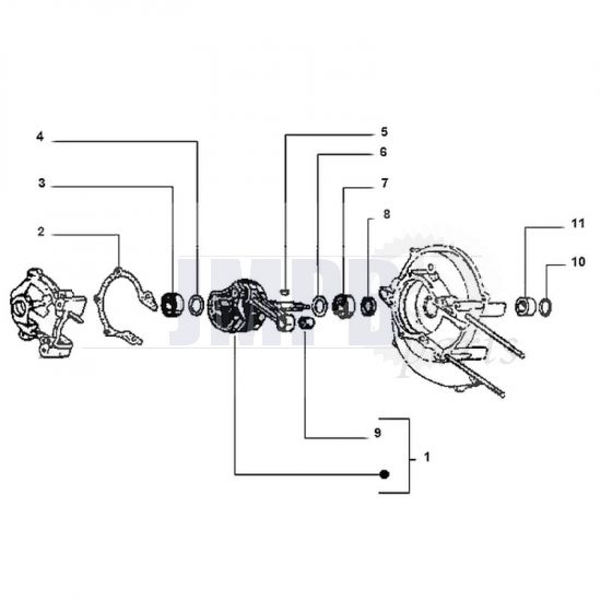 Crankshaft Gilera Citta Pen 10