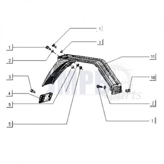 Rear Fender Gilera Citta