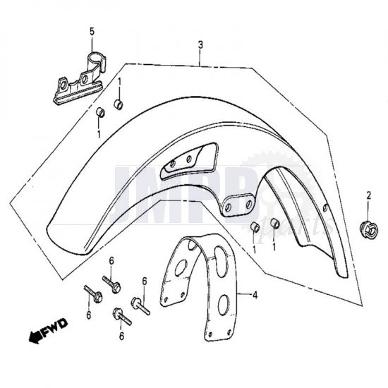 Front Fender Honda MB50