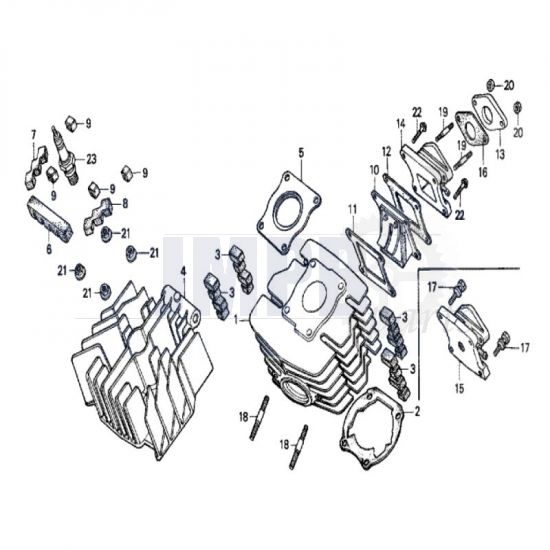 Cylinder / Manifold Honda MT50