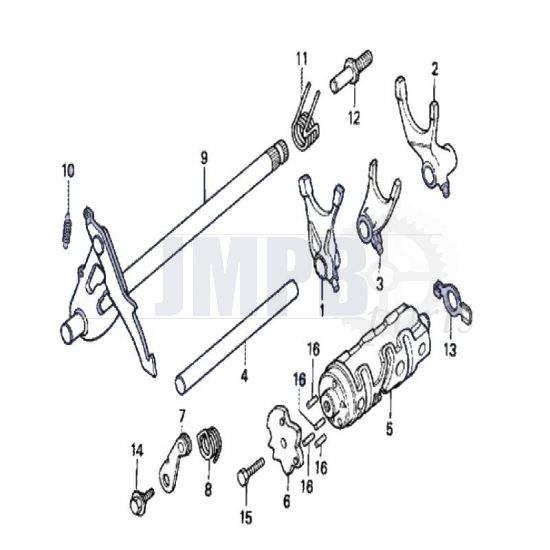 Gear axle Honda MT50