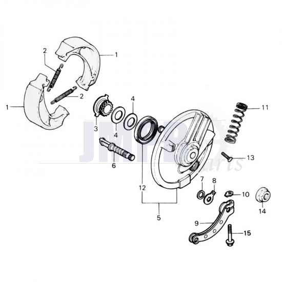 Front brake Honda MT50