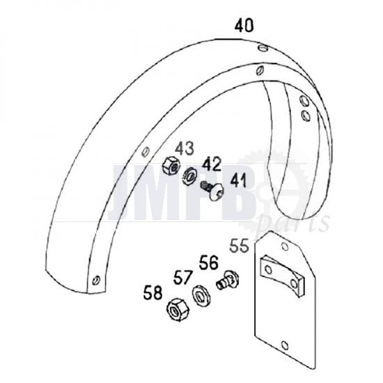 Rear Fender Tomos Standard