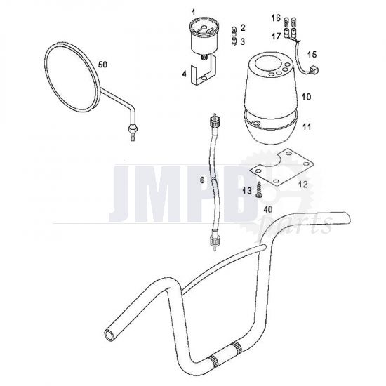 Speedometer / Handlebar Tomos Standard