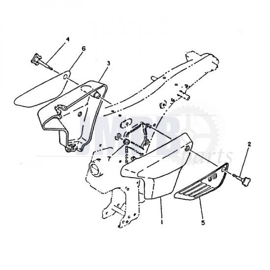 Side covers Yamaha FS1 2RU