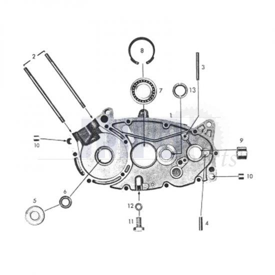 Zundapp 517 Crankcase Right