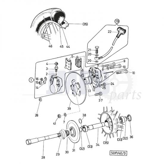 Front Cast Wheel Puch Monza